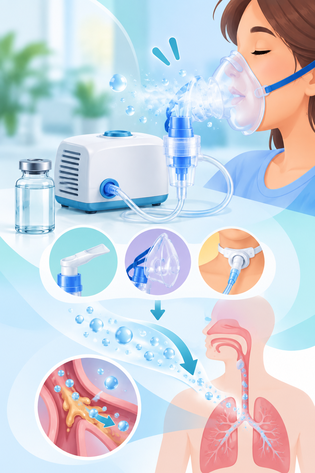 Nebuliser route illustration