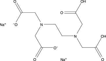 Structure of disodium edetate