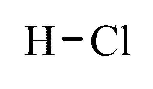 Structure of hydrochloric acid